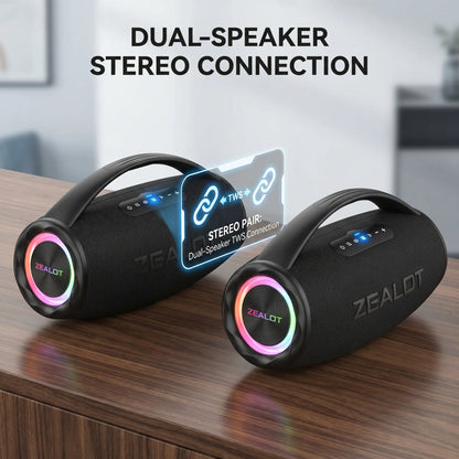 ZEALOT S97 Maximum Power 120W Outdoor Speaker, IPX6 Waterproof.