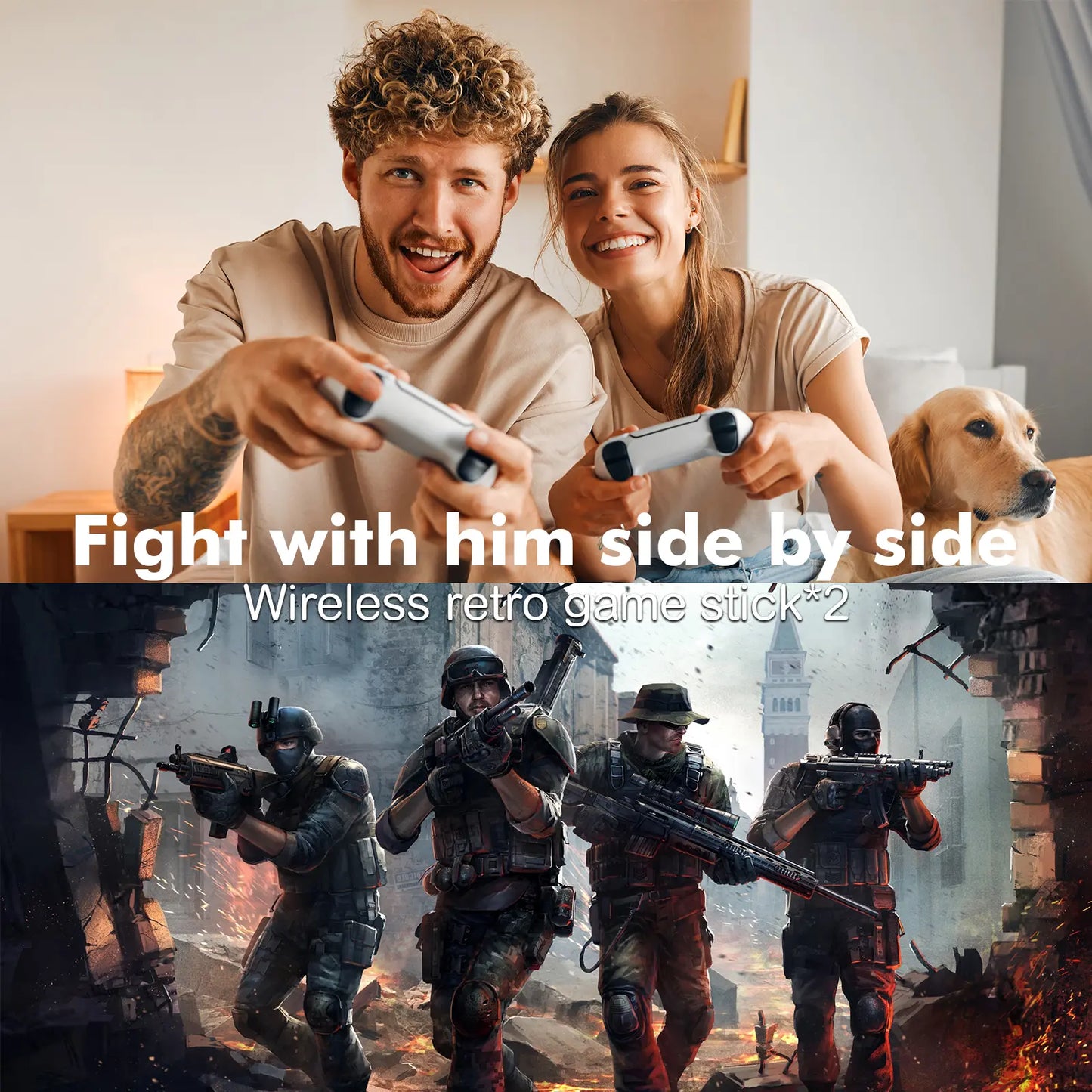 Retro Game Console, Retro Game Stick,64G,240Hz, Revisit Classic Games Stick , Retro Play Plug and Play Video Games Stick 26 Emulators, Output, Premium Competitive Dual Controllers.