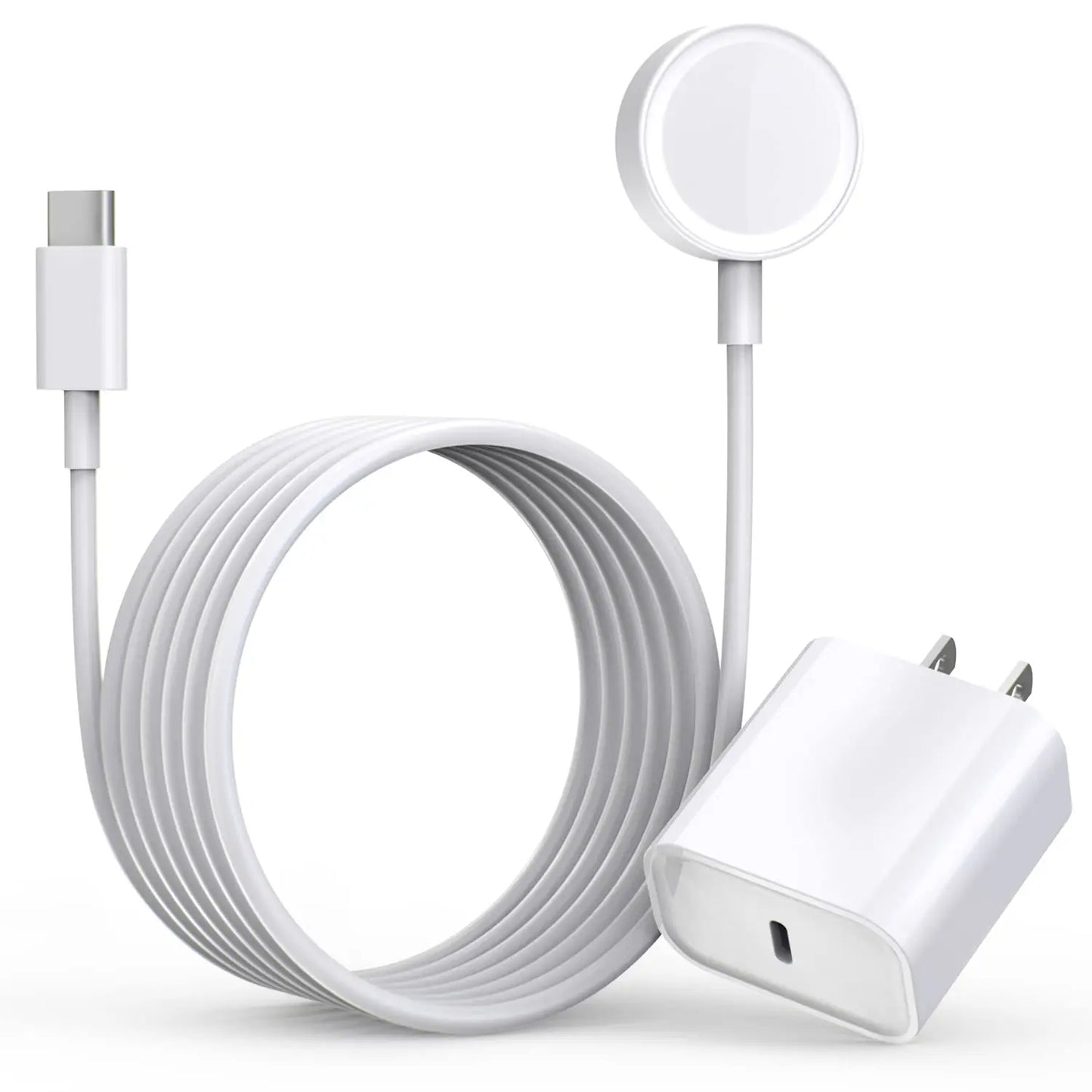 Fast Charger for I Watch Charger, USB C 20W Iphone Watch Charger Plug Adapter & Long 6.6FT Iwatch Portable Wireless Fast Charging Cable Cord Compatible with Watch Series 9/8/7/SE/6/5/4/3/2/1