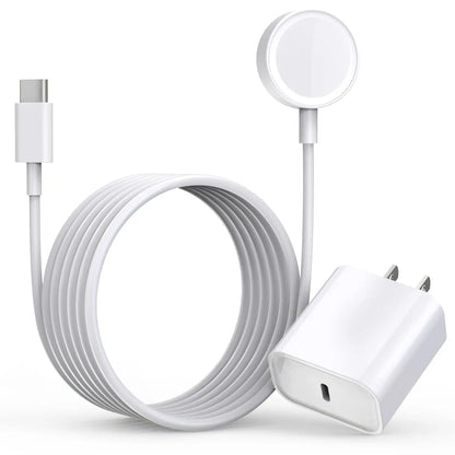 Fast Charger for I Watch Charger, USB C 20W Iphone Watch Charger Plug Adapter & Long 6.6FT Iwatch Portable Wireless Fast Charging Cable Cord Compatible with Watch Series 9/8/7/SE/6/5/4/3/2/1