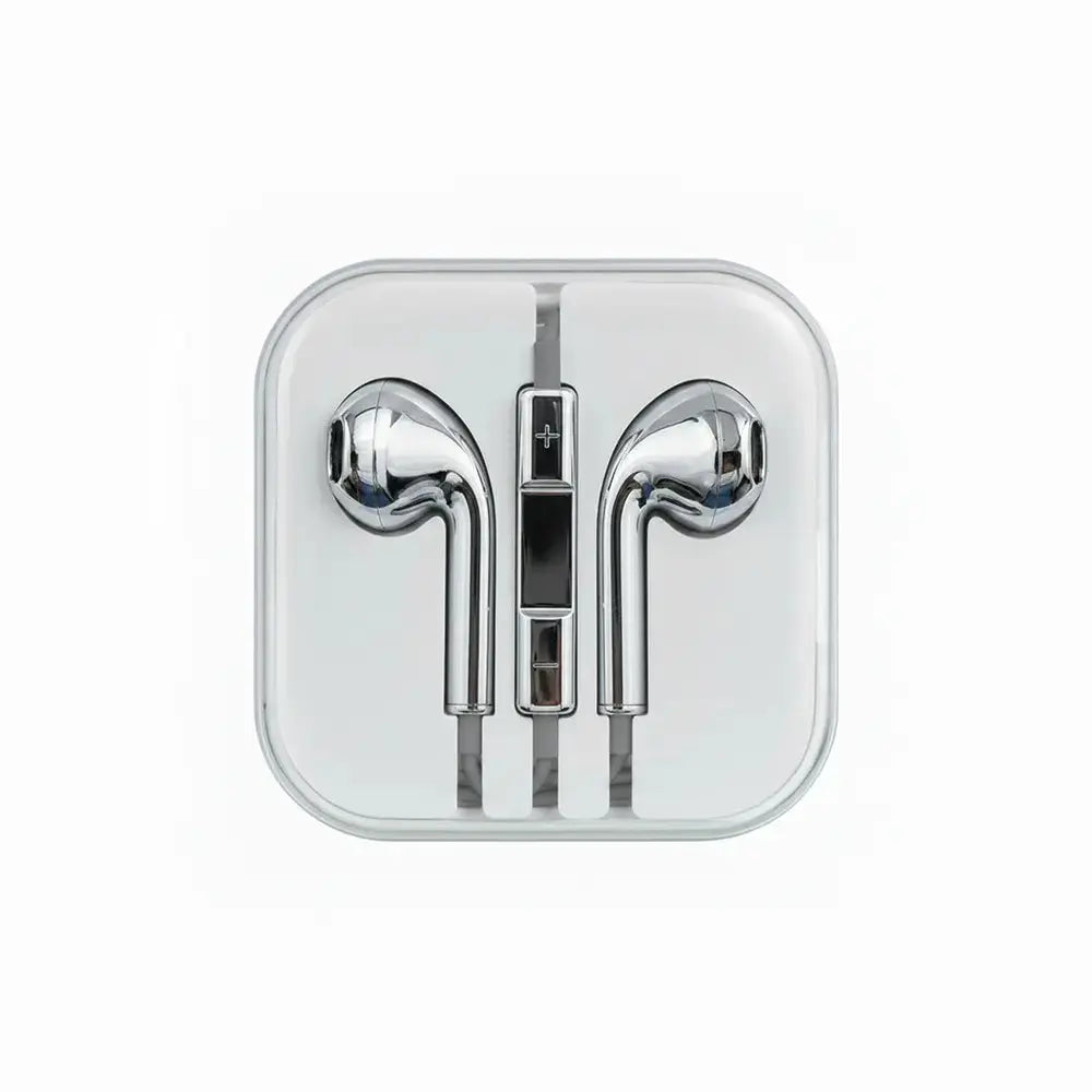 Chrome Mirror Wired Earbuds 