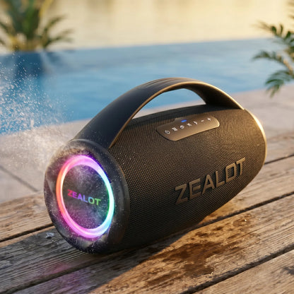 ZEALOT S97 Maximum Power 120W Outdoor Speaker, IPX6 Waterproof.