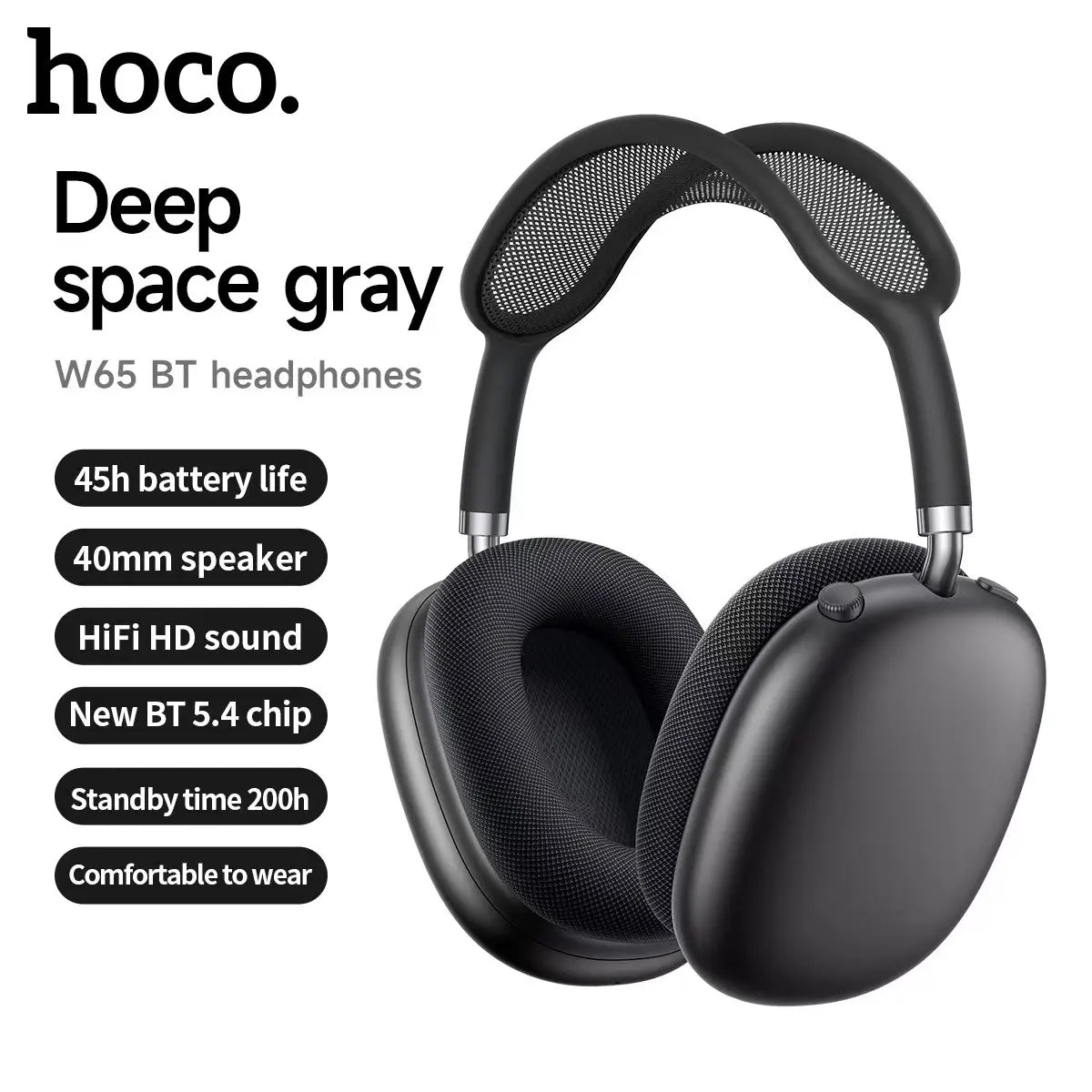 Portable Foldable Over-Ear Wireless Headphones | Bluetooth ANC Noise Cancelling Sports Headset Audio Electronic Outdoorfun