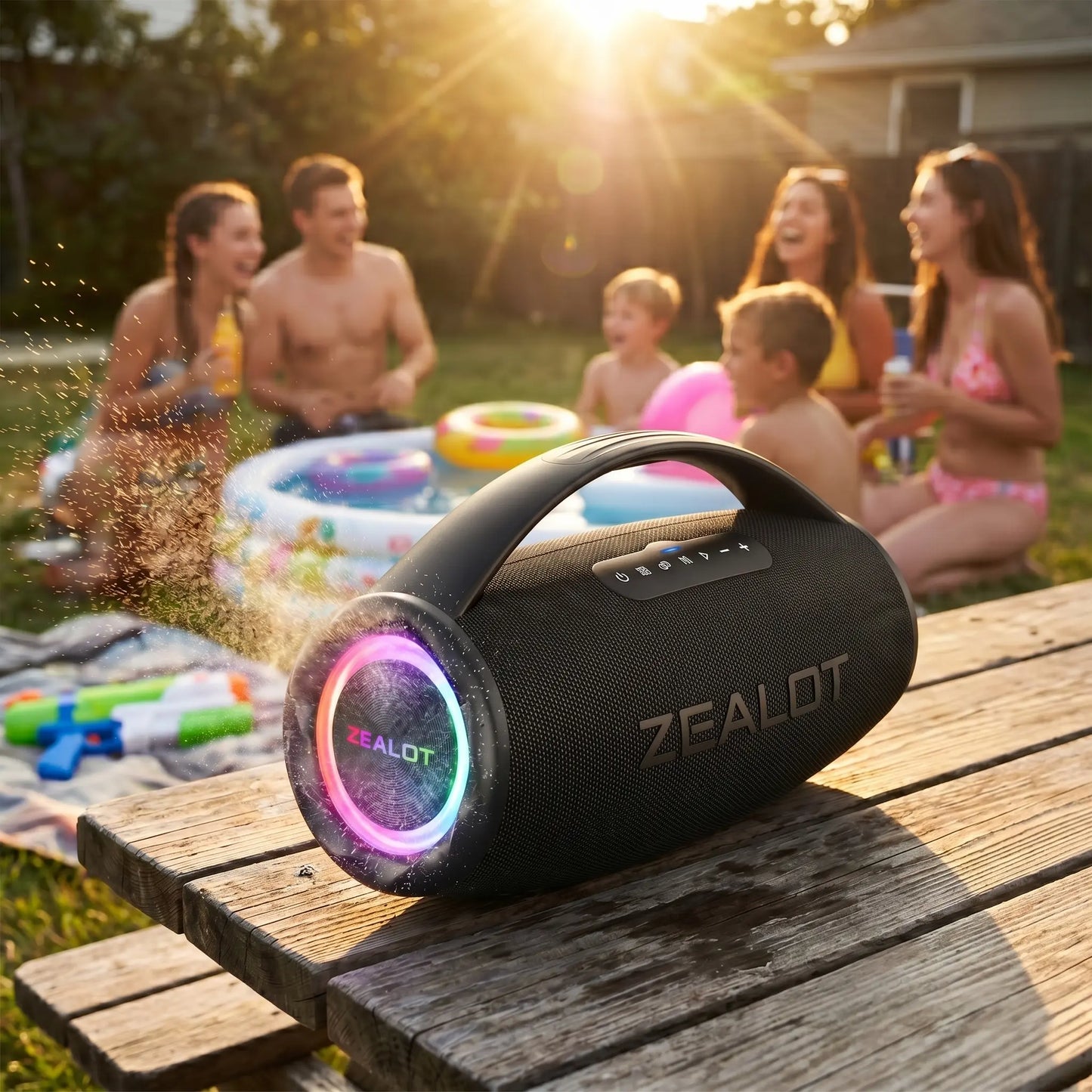 ZEALOT S97 Maximum Power 120W Outdoor Speaker, IPX6 Waterproof.