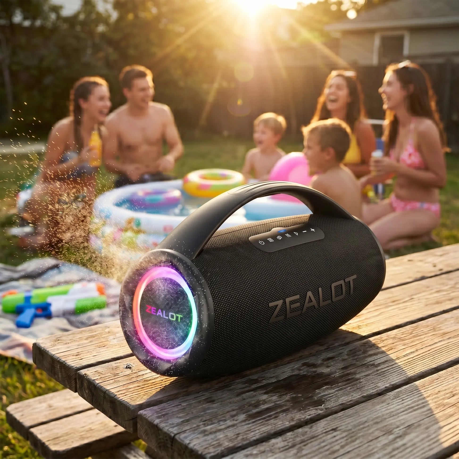 ZEALOT S97 Maximum Power 120W Outdoor Speaker, IPX6 Waterproof.