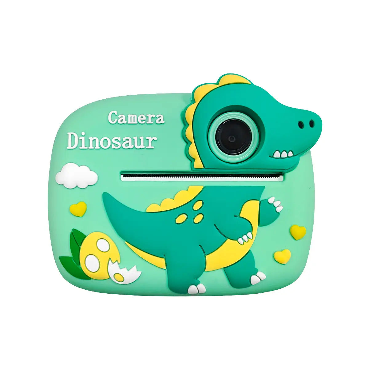 Kids' Rubber Digital Instant Camera for Ages 3-12, 1080P HD 24MP, 2.4-In Screen, TF Memory Card Expansion Support, Fun Sticker Printing with Print Paper, Mobile Recording Compatibility, USB Cable Included, Ideal Birthday/Christmas Gift
