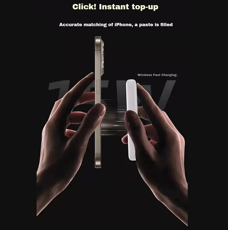 Magnetic Wireless Power Bank 10000Mah, 15W Fast Charging Slim Portable Charger for Iphone12-17 Chargeable